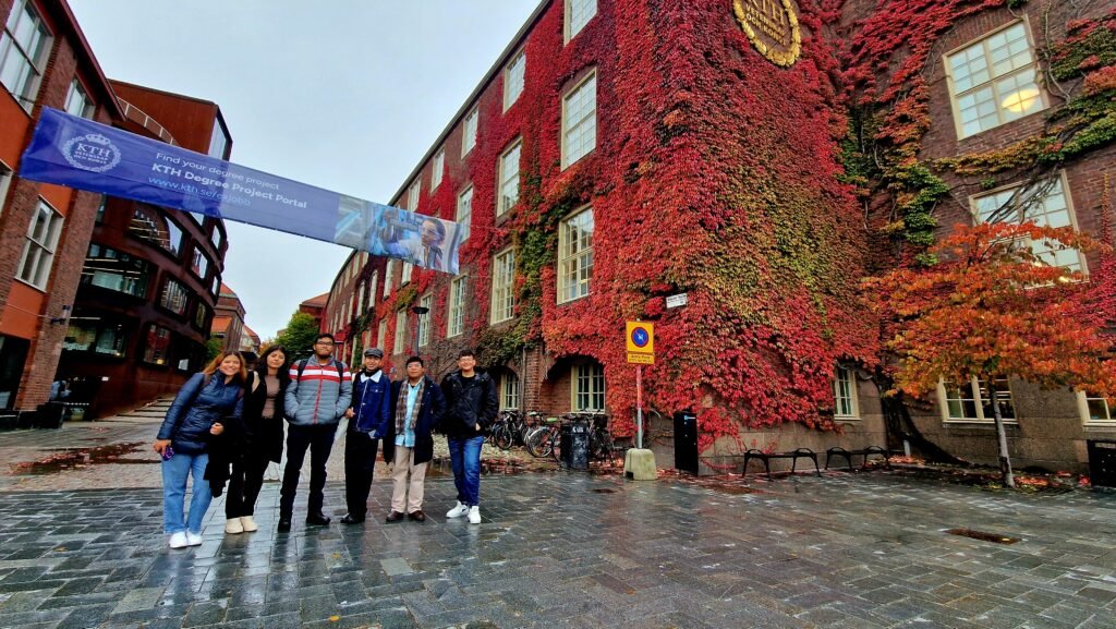 Participants visiting KTH Royal Institute of Technology.